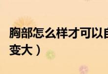 胸部怎么樣才可以自然變大（如何讓胸部自然變大）