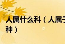 人屬什么科（人屬于什么目什么科什么屬什么種）