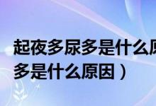起夜多尿多是什么原因要吃什么藥（起夜多尿多是什么原因）