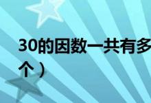 30的因數(shù)一共有多少個(gè)（30的因數(shù)一共有幾個(gè)）