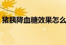 豬胰降血糖效果怎么樣（豬胰降血糖怎么吃）