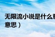 無限流小說是什么意思啊（無限流小說是什么意思）