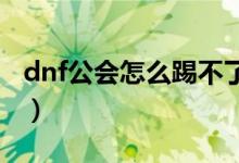 dnf公會(huì)怎么踢不了人（DNF公會(huì)怎么看排名）
