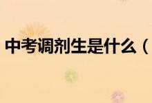中考調(diào)劑生是什么（中考調(diào)劑生是什么意思）