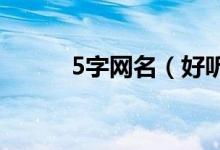 5字網(wǎng)名（好聽好看的五字網(wǎng)名）