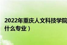 2022年重慶人文科技學院在山東招生計劃及招生人數(shù)（都招什么專業(yè)）