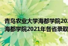 青島農(nóng)業(yè)大學(xué)海都學(xué)院2020專科錄取分?jǐn)?shù)線（青島農(nóng)業(yè)大學(xué)海都學(xué)院2021年各省錄取分?jǐn)?shù)線及專業(yè)分?jǐn)?shù)線）