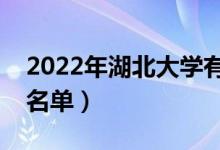 2022年湖北大學有哪些專業(yè)（國家特色專業(yè)名單）
