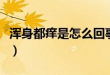 渾身都癢是怎么回事兒（渾身都癢是怎么回事）