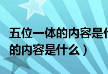 五位一體的內容是什么時候提出的（五位一體的內容是什么）