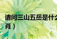 請(qǐng)問(wèn)三山五岳是什么生肖（三山五岳打什么生肖）