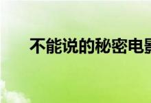 不能說(shuō)的秘密電影解析（劇情是什么）