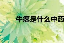 牛癟是什么中藥（牛癟是什么東西）