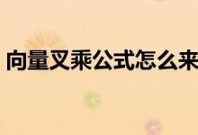 向量叉乘公式怎么來的（向量叉乘公式原理）