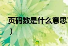 頁碼數(shù)是什么意思?（頁數(shù)和頁碼是什么意思）