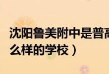 沈陽魯美附中是普高嗎（沈陽魯美附中是個什么樣的學校）