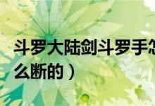 斗羅大陸劍斗羅手怎么斷的（劍斗羅塵心手怎么斷的）