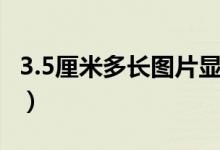3.5厘米多長圖片顯示（2.5厘米多長圖片顯示）