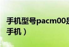 手機型號pacm00是什么手機（pacm00什么手機）
