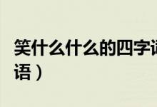 笑什么什么的四字詞語（什么人什么笑四字詞語）