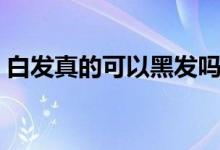 白發(fā)真的可以黑發(fā)嗎（白發(fā)真的可以轉(zhuǎn)黑嗎）