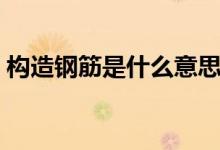 構(gòu)造鋼筋是什么意思（構(gòu)造鋼筋是什么意思）