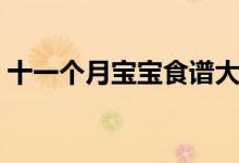 十一個(gè)月寶寶食譜大全（十一個(gè)月寶寶食譜）