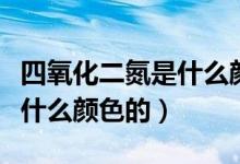 四氧化二氮是什么顏色的氣體（四氧化二氮是什么顏色的）