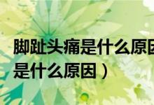 腳趾頭痛是什么原因怎么治能去痛（腳趾頭痛是什么原因）