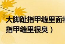 大腳趾指甲縫里面特別臭怎么辦（為什么大腳指甲縫里很臭）