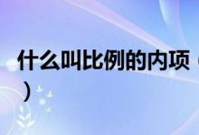 什么叫比例的內(nèi)項(xiàng)（什么叫比例的內(nèi)項(xiàng)和外項(xiàng)）