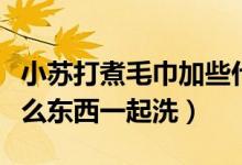 小蘇打煮毛巾加些什么（用小蘇打洗毛巾放什么東西一起洗）