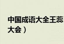 中國成語大全王蕊（王蕊的2015年中國成語大會）