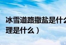 冰雪道路撒鹽是什么原理（馬路撒鹽融雪的原理是什么）