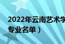 2022年云南藝術(shù)學(xué)院有哪些專業(yè)（國家特色專業(yè)名單）