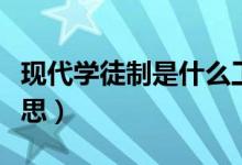 現(xiàn)代學(xué)徒制是什么工作（現(xiàn)代學(xué)徒制是什么意思）
