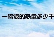 一碗飯的熱量多少千焦（一碗飯的熱量多少）