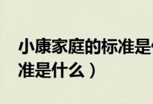 小康家庭的標(biāo)準(zhǔn)是什么2021（小康家庭的標(biāo)準(zhǔn)是什么）