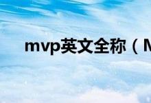 mvp英文全稱(chēng)（MVP英文全稱(chēng)是什么）
