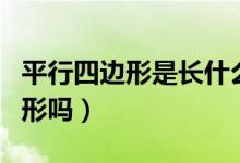 平行四邊形是長(zhǎng)什么樣子（平行四邊形是長(zhǎng)方形嗎）