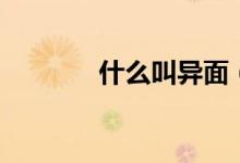 什么叫異面（什么叫異體字）