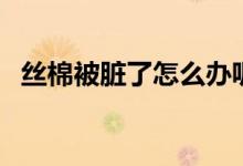 絲棉被臟了怎么辦呢（絲棉被臟了怎么洗）