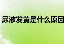 尿液發(fā)黃是什么原因（尿液發(fā)黃是什么原因）