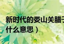 新時(shí)代的婁山關(guān)臘子口指什么（婁山關(guān)臘子口什么意思）