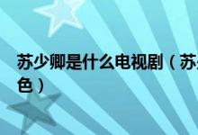 蘇少卿是什么電視?。ㄌK少卿是電視劇黎明前的抉擇里的角色）