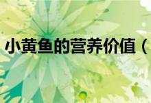 小黃魚的營(yíng)養(yǎng)價(jià)值（小黃魚的營(yíng)養(yǎng)價(jià)值簡(jiǎn)述）