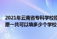 2021年云南省?？茖W(xué)校招生分?jǐn)?shù)（2022年云南高考專科志愿一共可以填多少個(gè)學(xué)校）