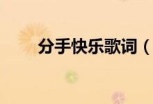 分手快樂歌詞（分手快樂歌詞介紹）