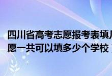四川省高考志愿報考表填幾個大學（2022年四川高考本科志愿一共可以填多少個學校）