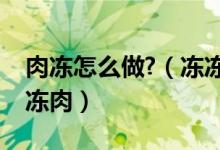 肉凍怎么做?（凍凍肉最正宗的做法如何做凍凍肉）